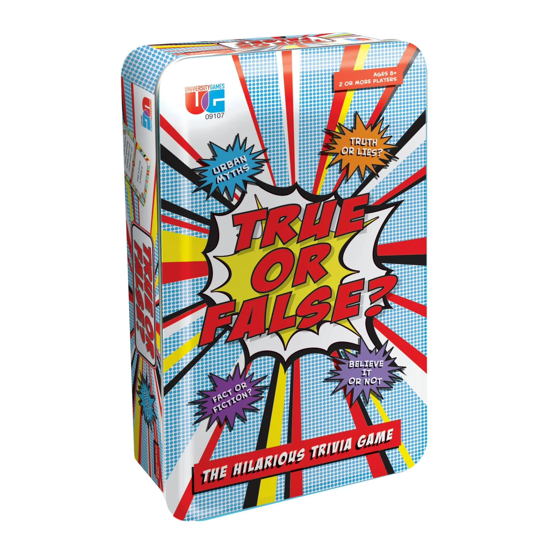 True or False? Tin Travel-Sized Trivia Game
