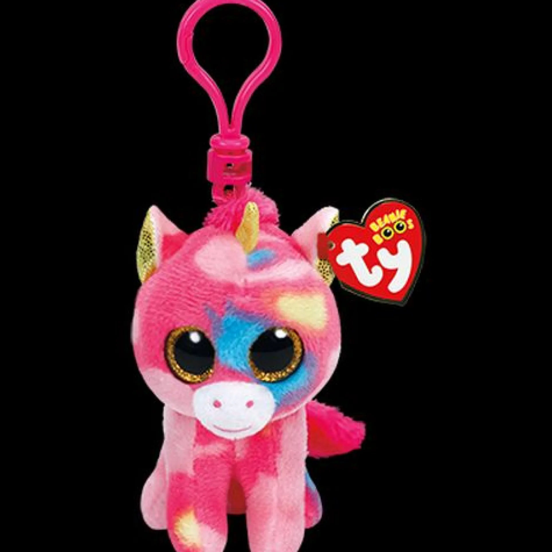 Ty Fantasia Boo Clip with Sparkly Eyes and Backpack Clip