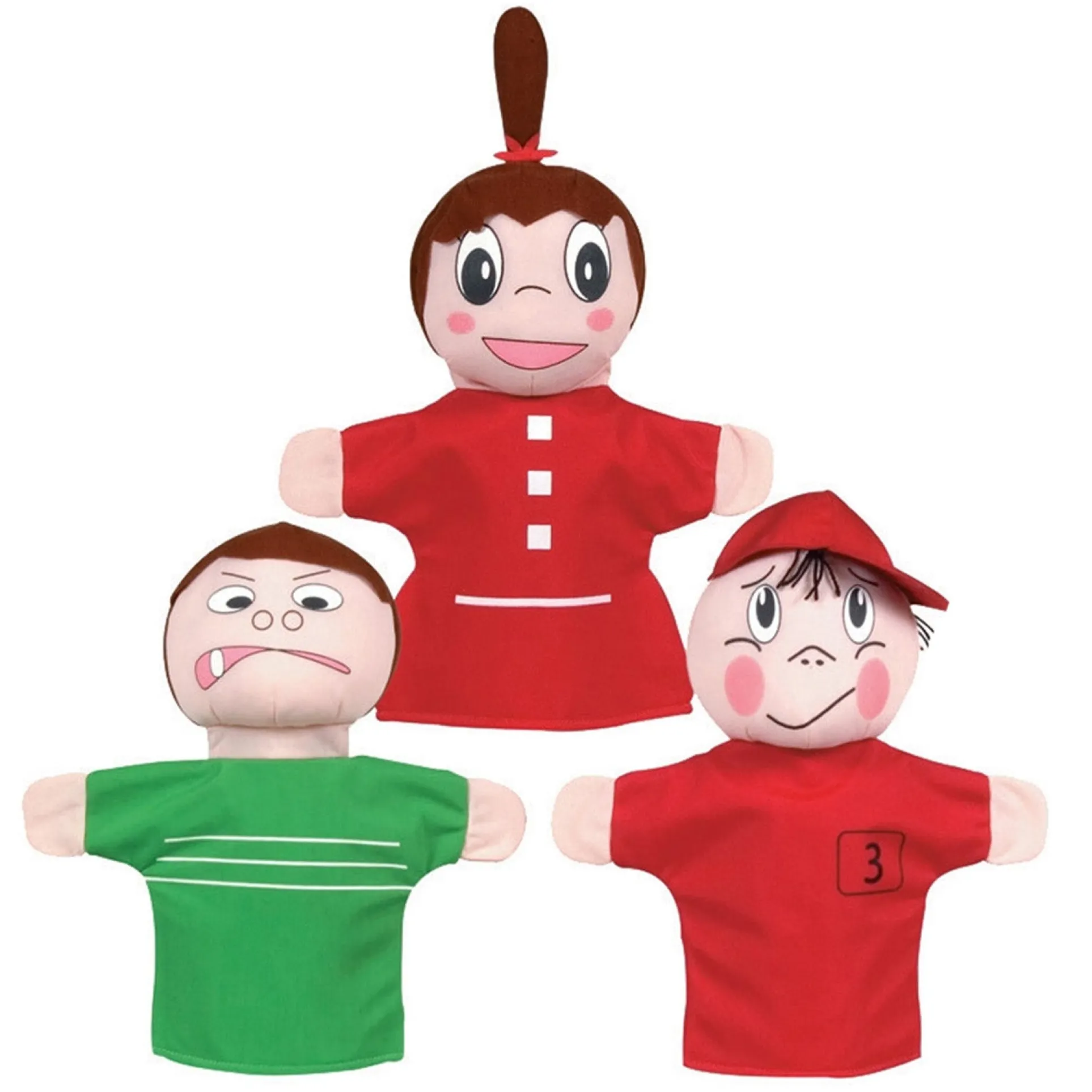 Get Ready Kids How Am I Feeling Hand Puppet Set, Caucasian - 5 Pack