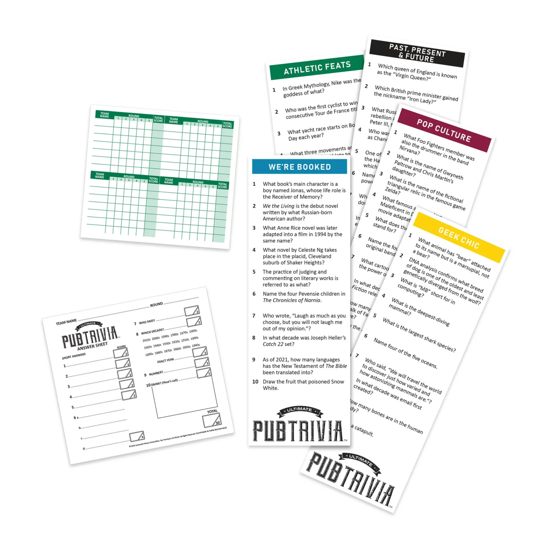 Ultimate Pub Trivia Game - Travel Edition Quiz Board Game