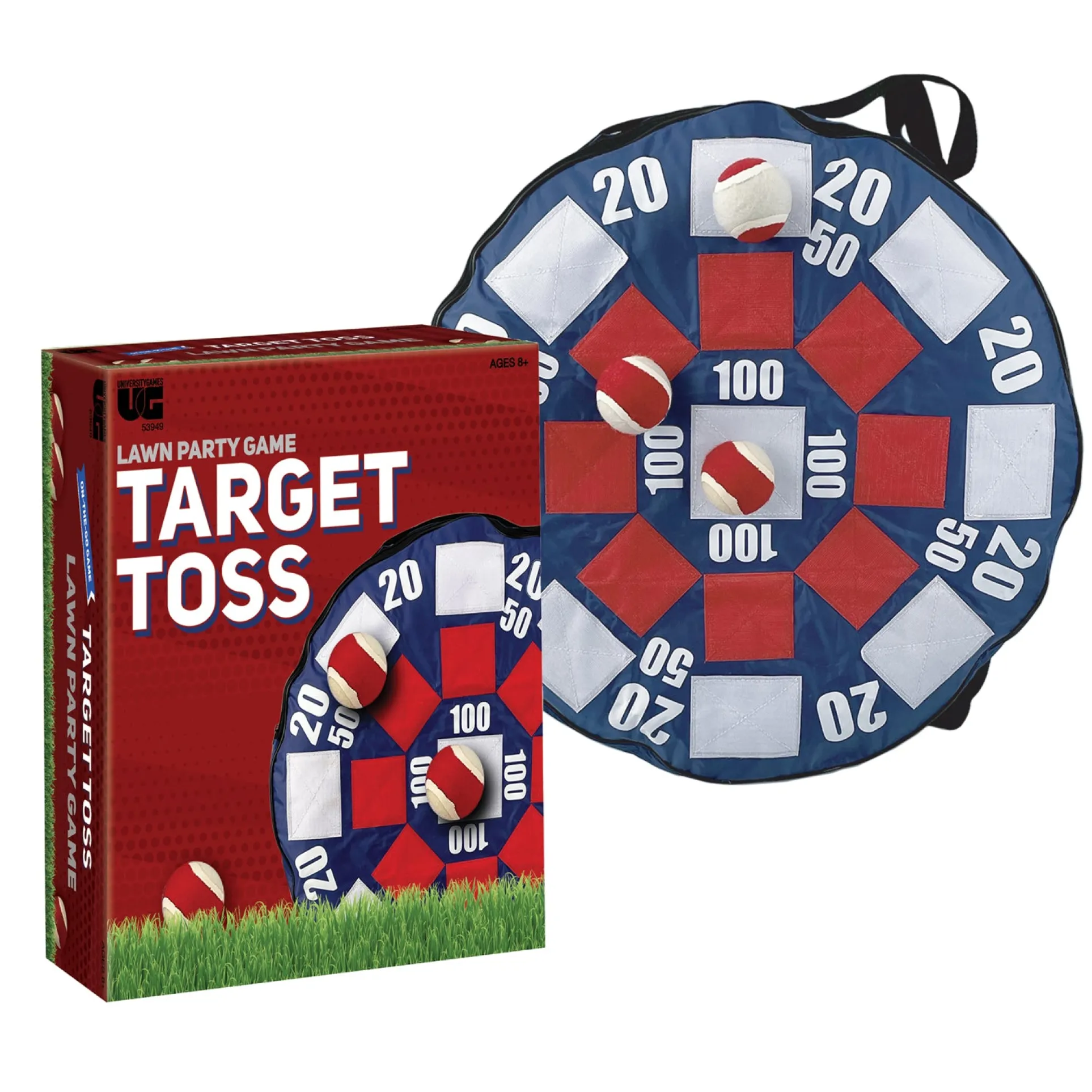 University Games Inflatable Target Toss Game with Self-Stick Balls