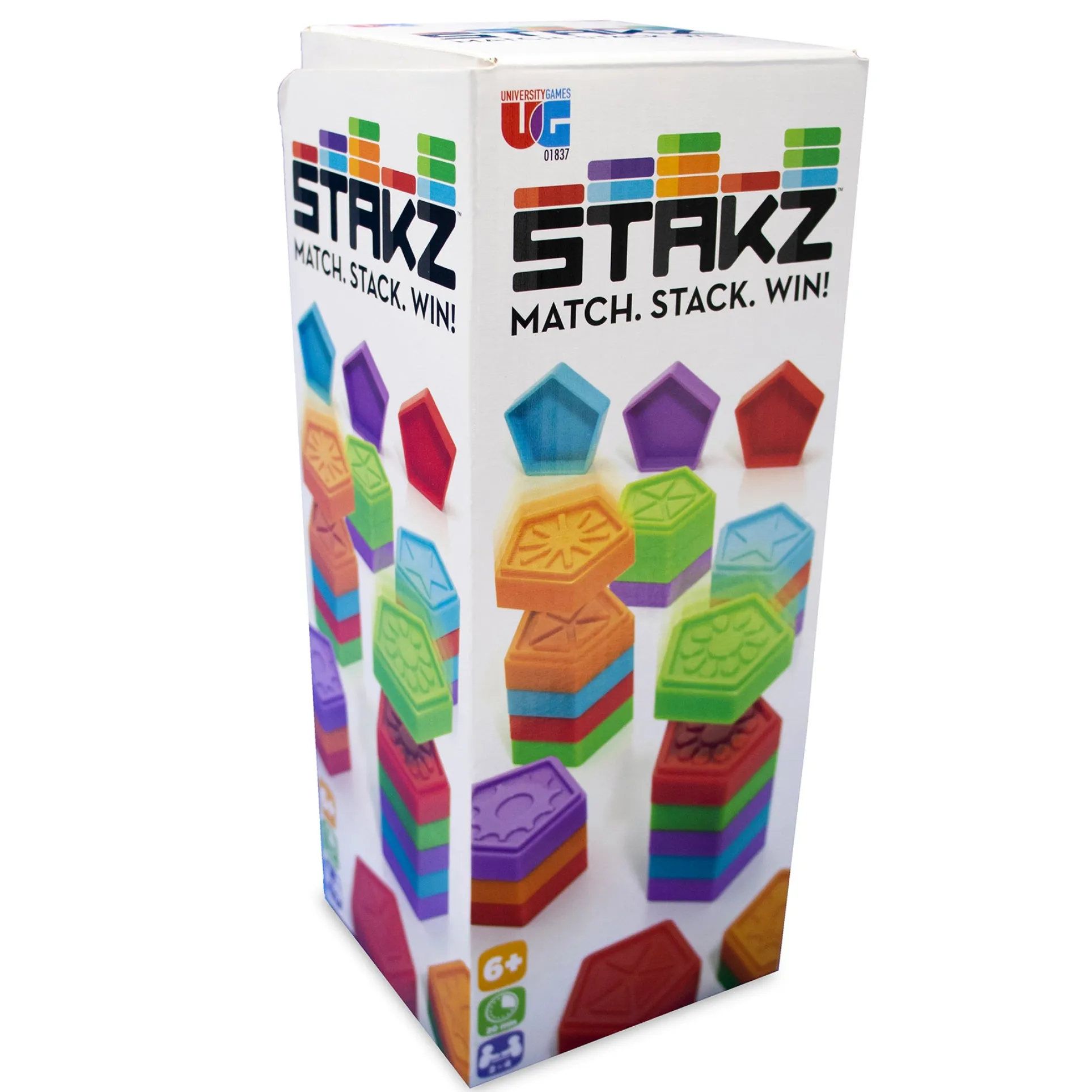 University Games Stakz Strategic Tile-Stacking Game