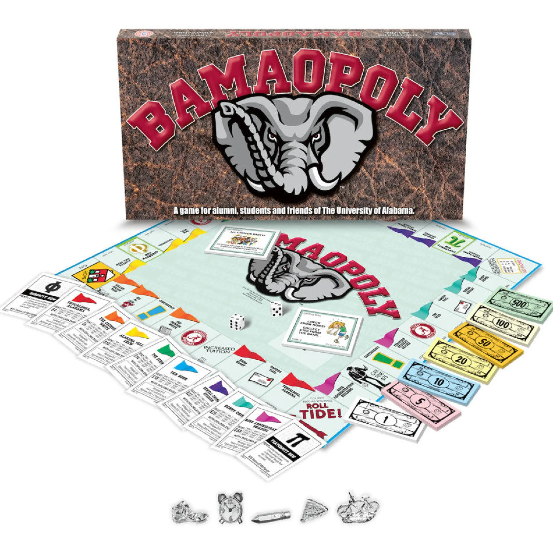 University of Alabama Bama-Opoly Monopoly Style Board Game