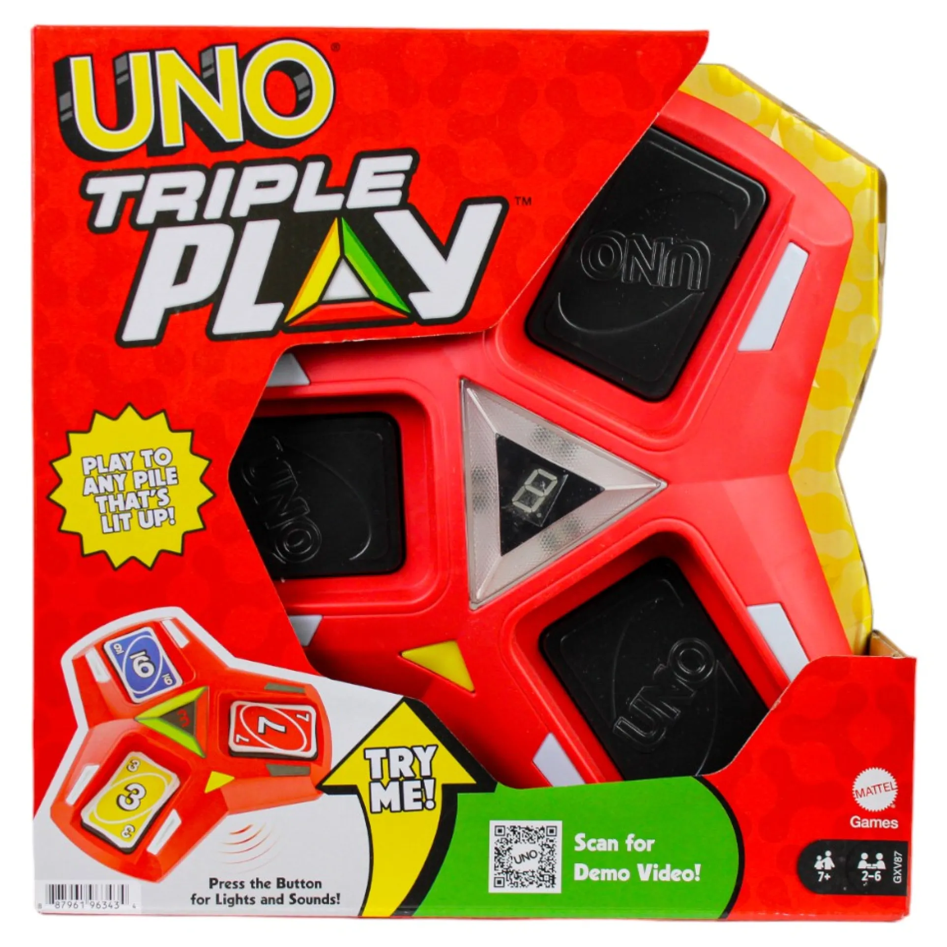 Uno Triple Play Electronic Card Game by Mattel