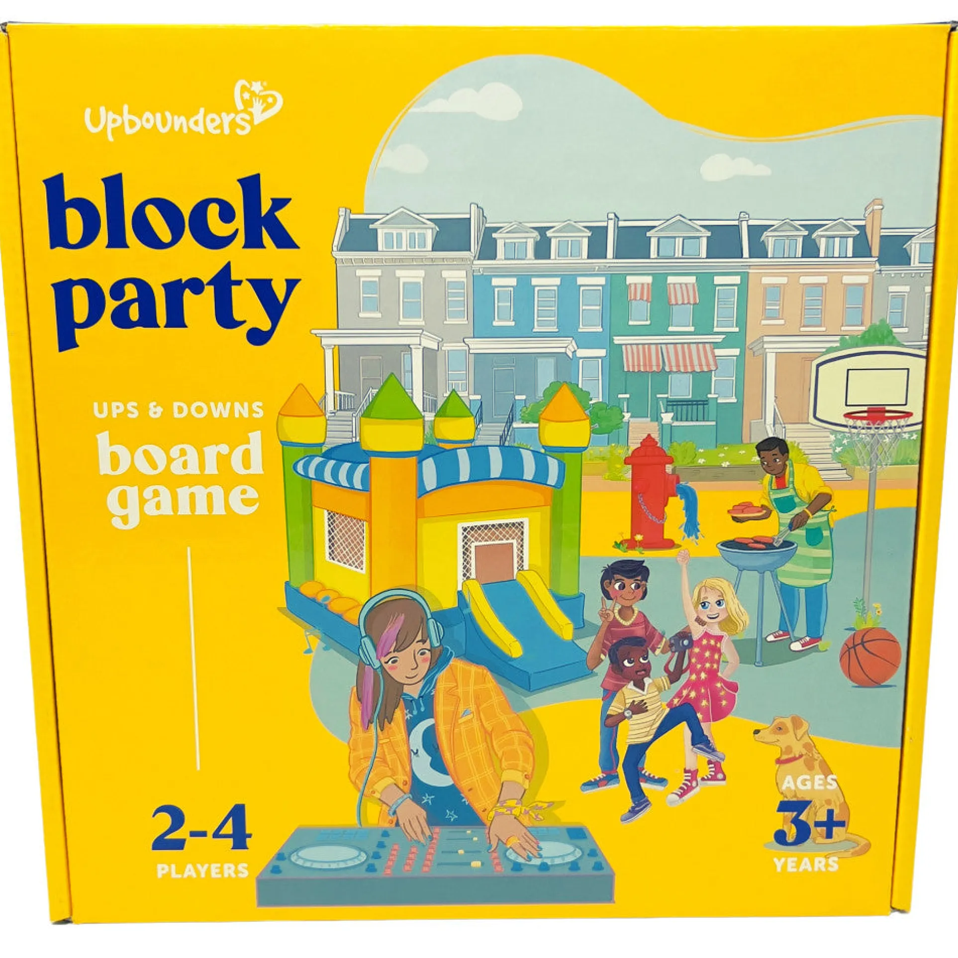 Upbounders Block Party Classic Ups and Downs Board Game for Kids