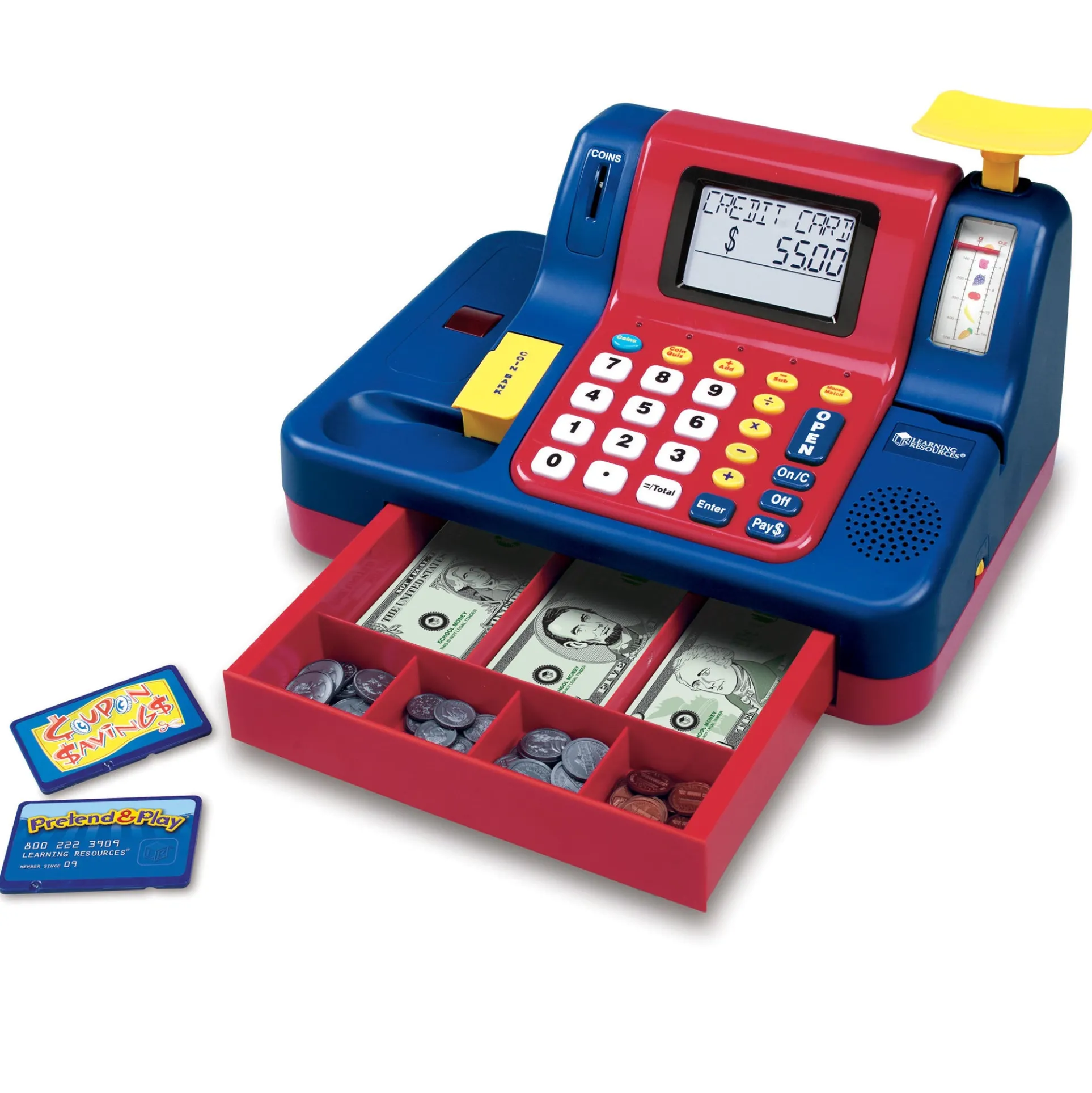 Learning Resources Pretend & Play Teaching Cash Register for Kids