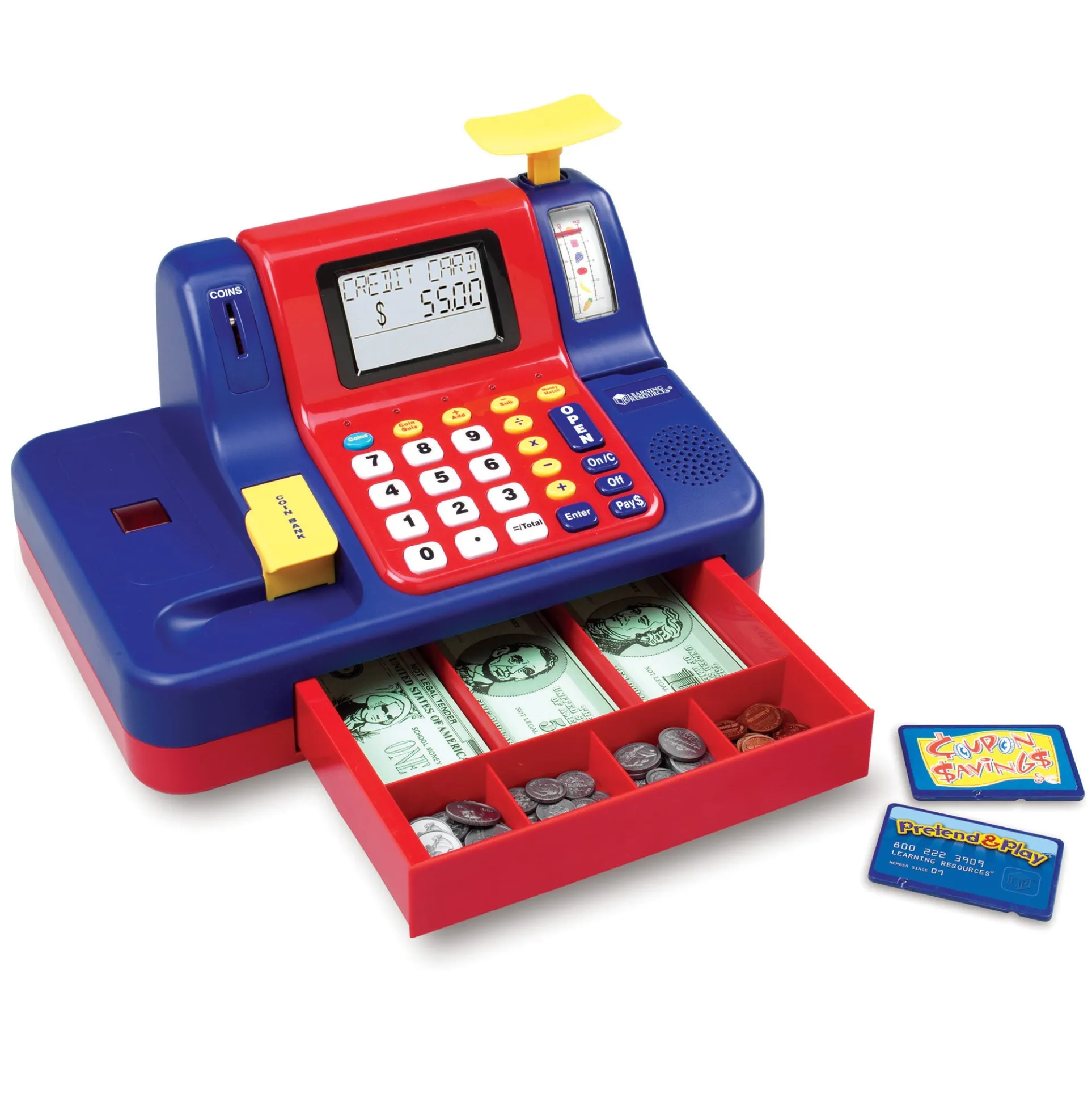 Learning Resources Pretend & Play Teaching Cash Register for Kids