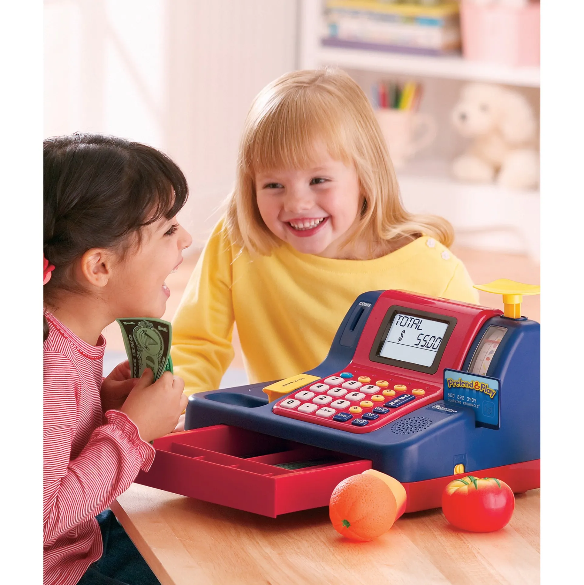 Learning Resources Pretend & Play Teaching Cash Register for Kids