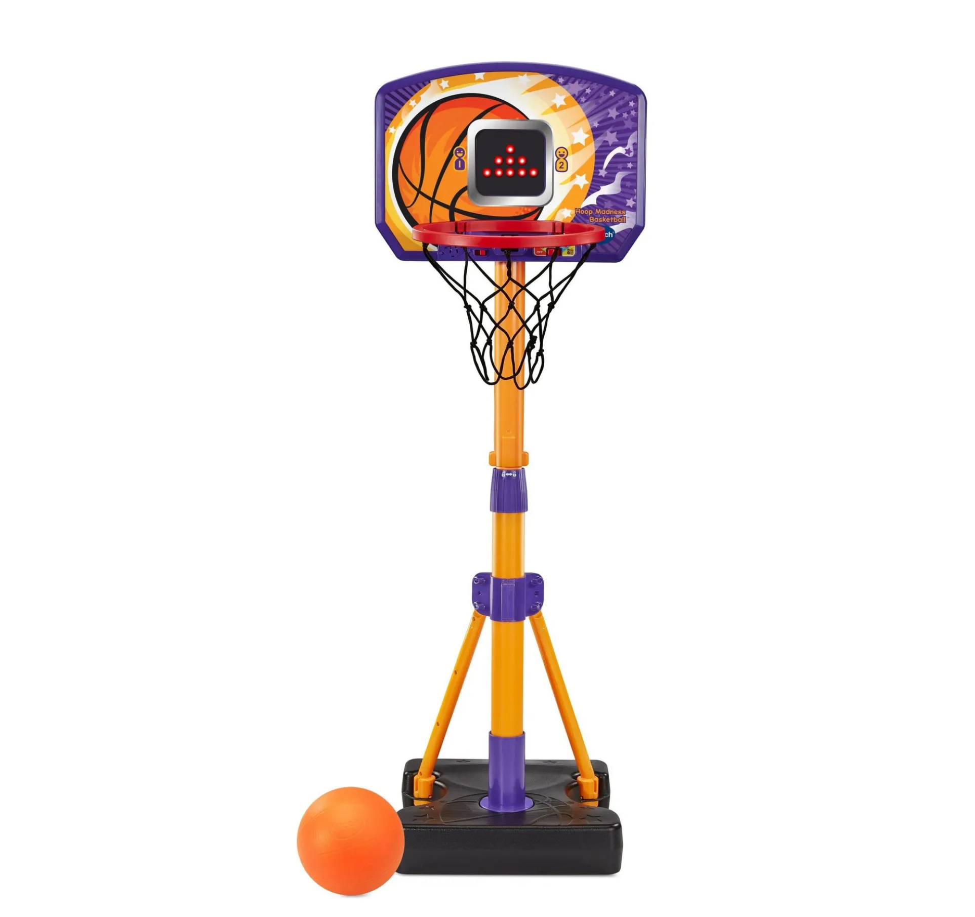 VTech Hoop Madness Basketball Adjustable Set for Preschoolers