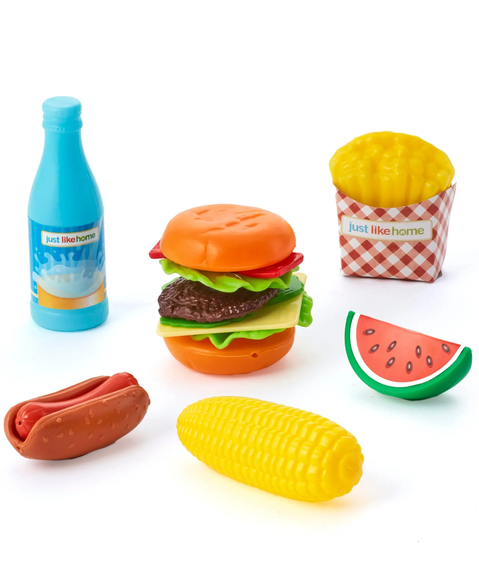 Just Like Home 120-Piece Deluxe Play Food Set – Ultimate Kitchen Pretend Play