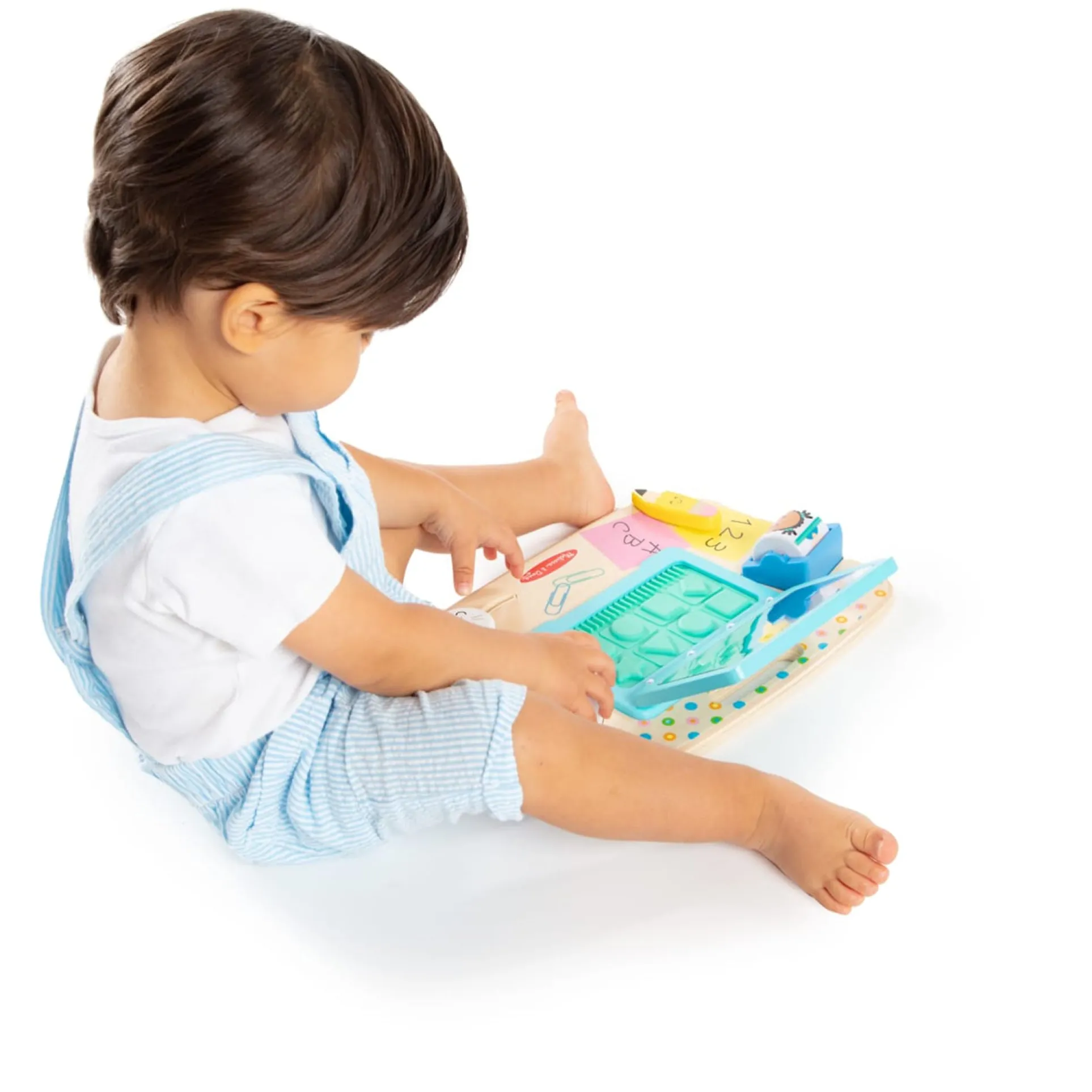 Melissa & Doug Work & Play Desktop Activity Board - Interactive Toddler Toy