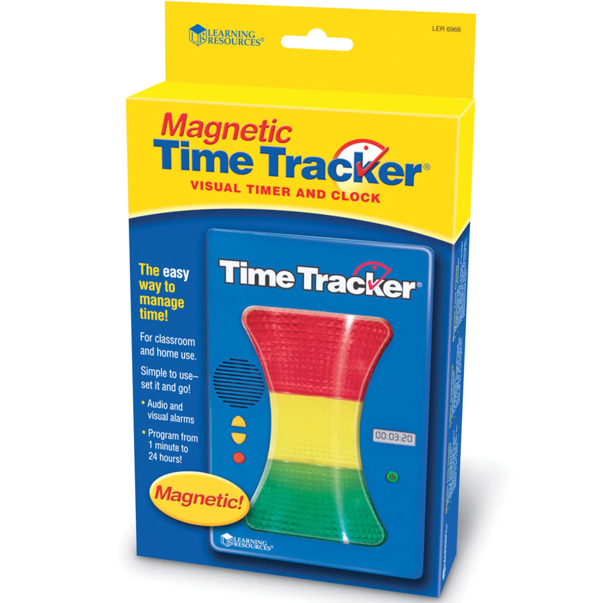 Learning Resources Magnetic Time Tracker - Educational Countdown Clock