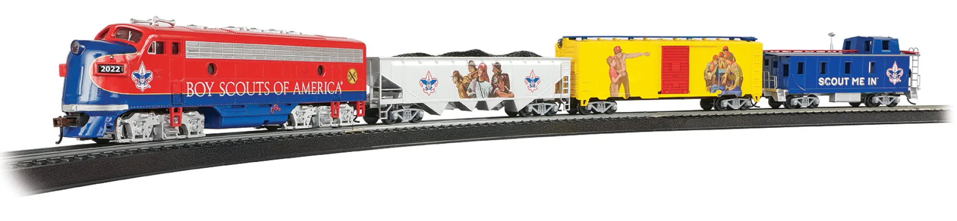 Bachmann Trains - BSA All American Boy Scouts of America HO Scale Electric Train Set