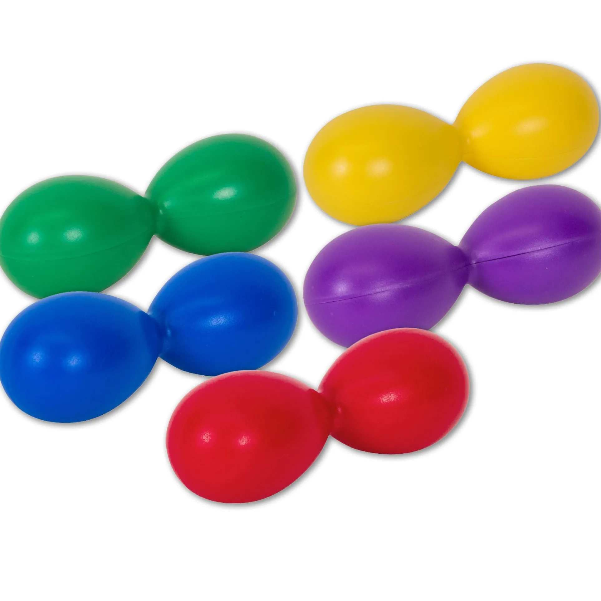 Westco Educational Double Egg Shakers, Vibrant 5-Pack