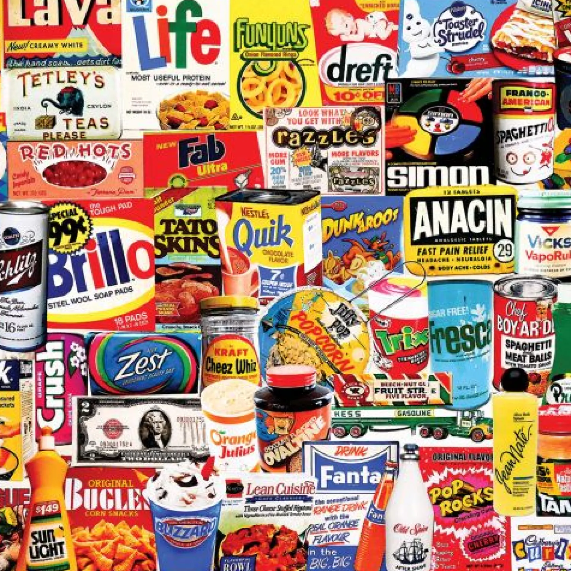 White Mountain Retro Snack Time Jigsaw Puzzle - 1000 pc