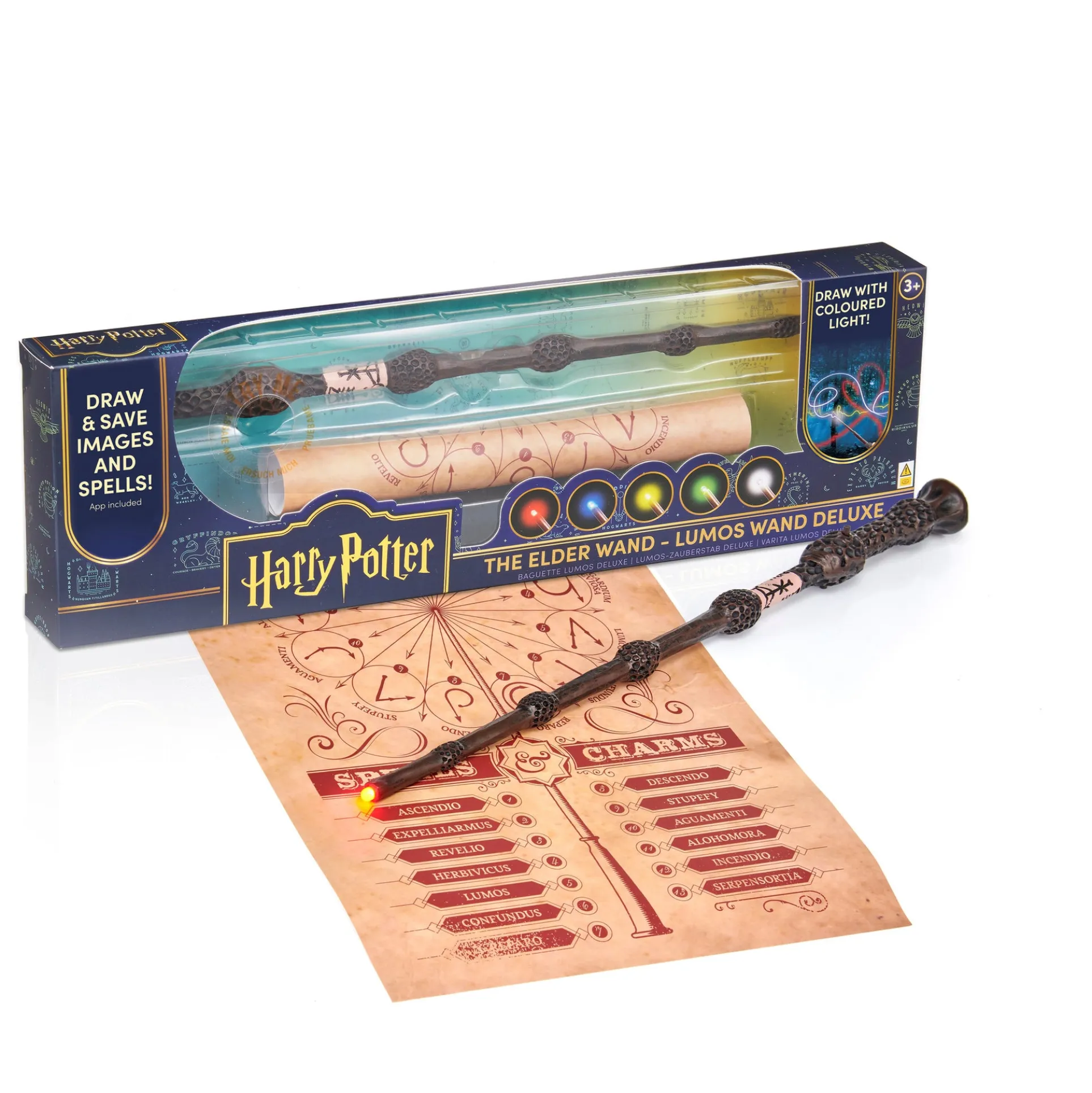 Wizarding World Harry Potter Elder Wand 14" Deluxe Lumos LED Collectible