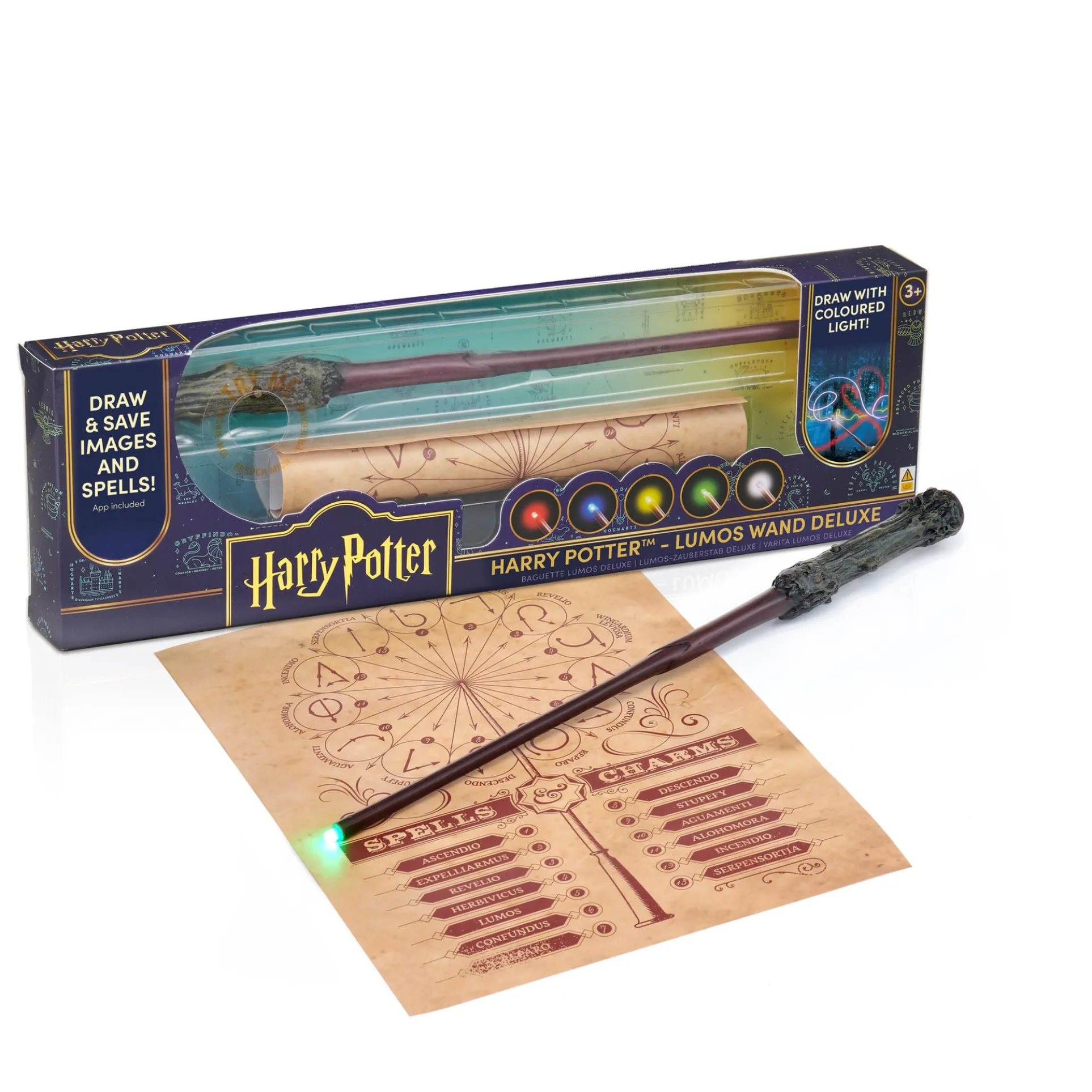 Wizarding World Harry Potter Deluxe Lumos Wand - 14" LED Tip Collectible