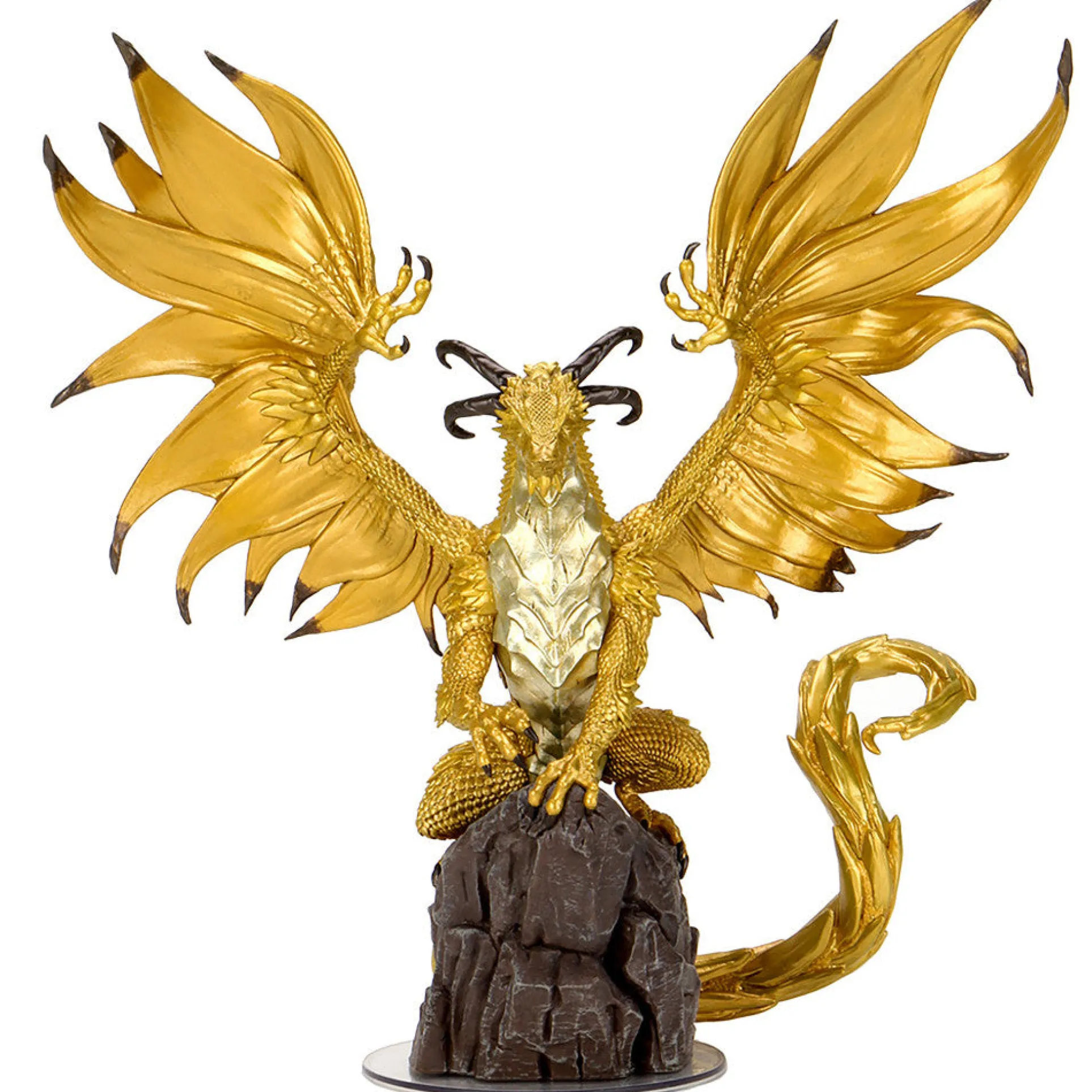 WizKids Pathfinder Battles: 10-inch Mengkare, Great Wyrm Gold Dragon Figure