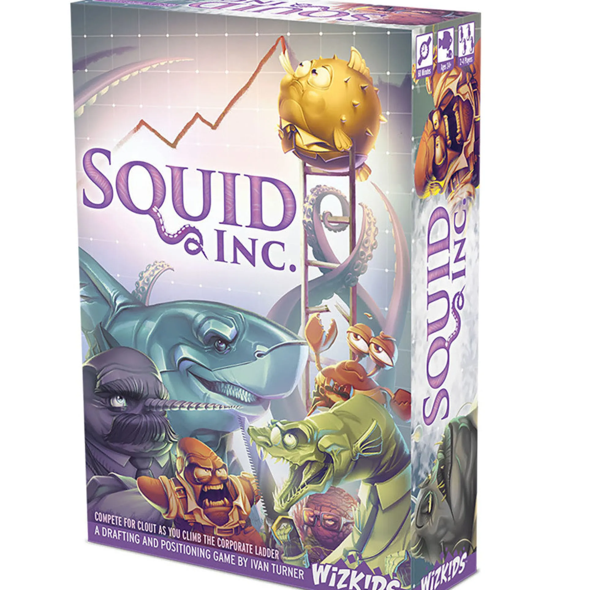 Wizkids Squid Inc. Corporate Ladder Strategy Board Game