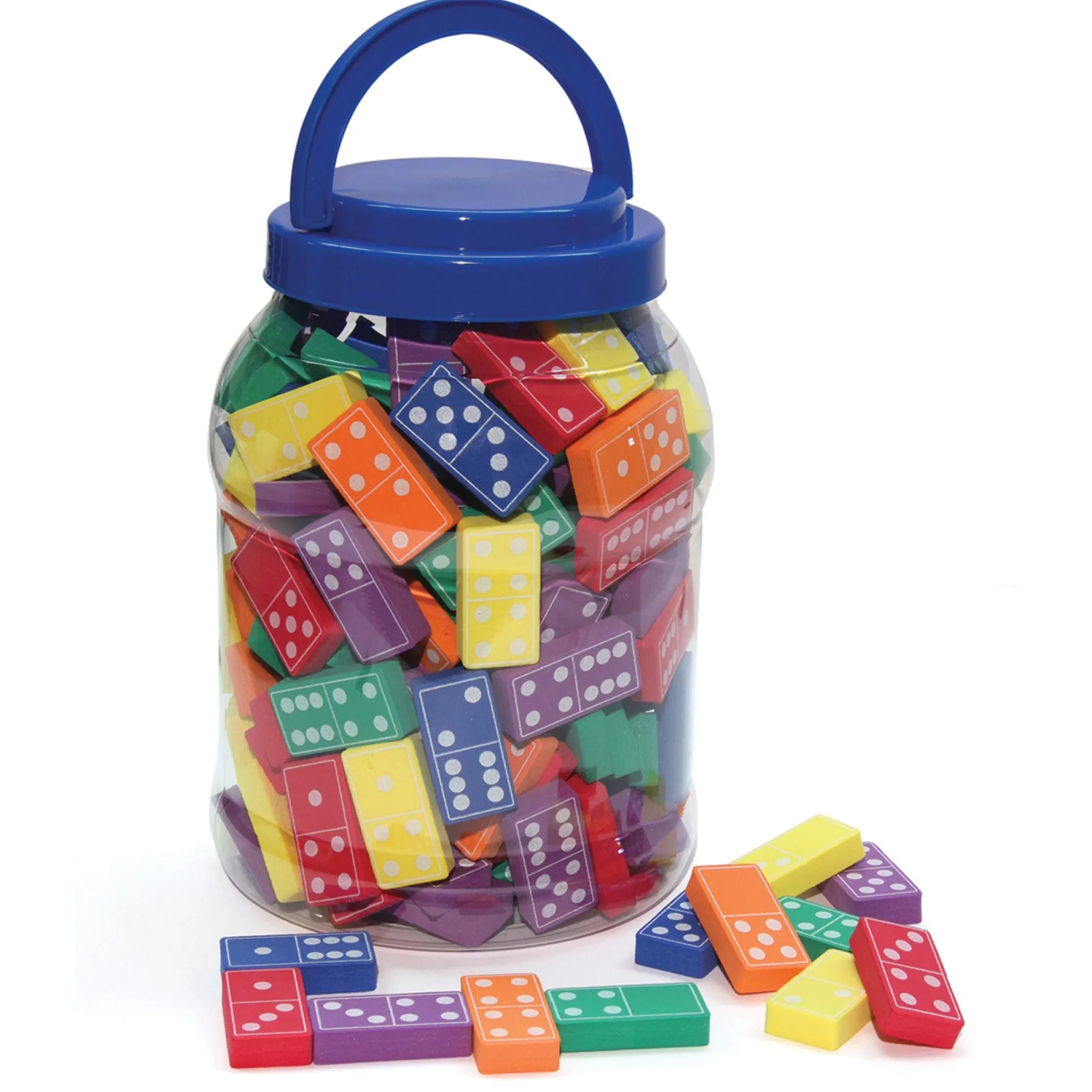 WonderFoam Colorful Dominoes Set - Assorted Colors - 168 Pieces