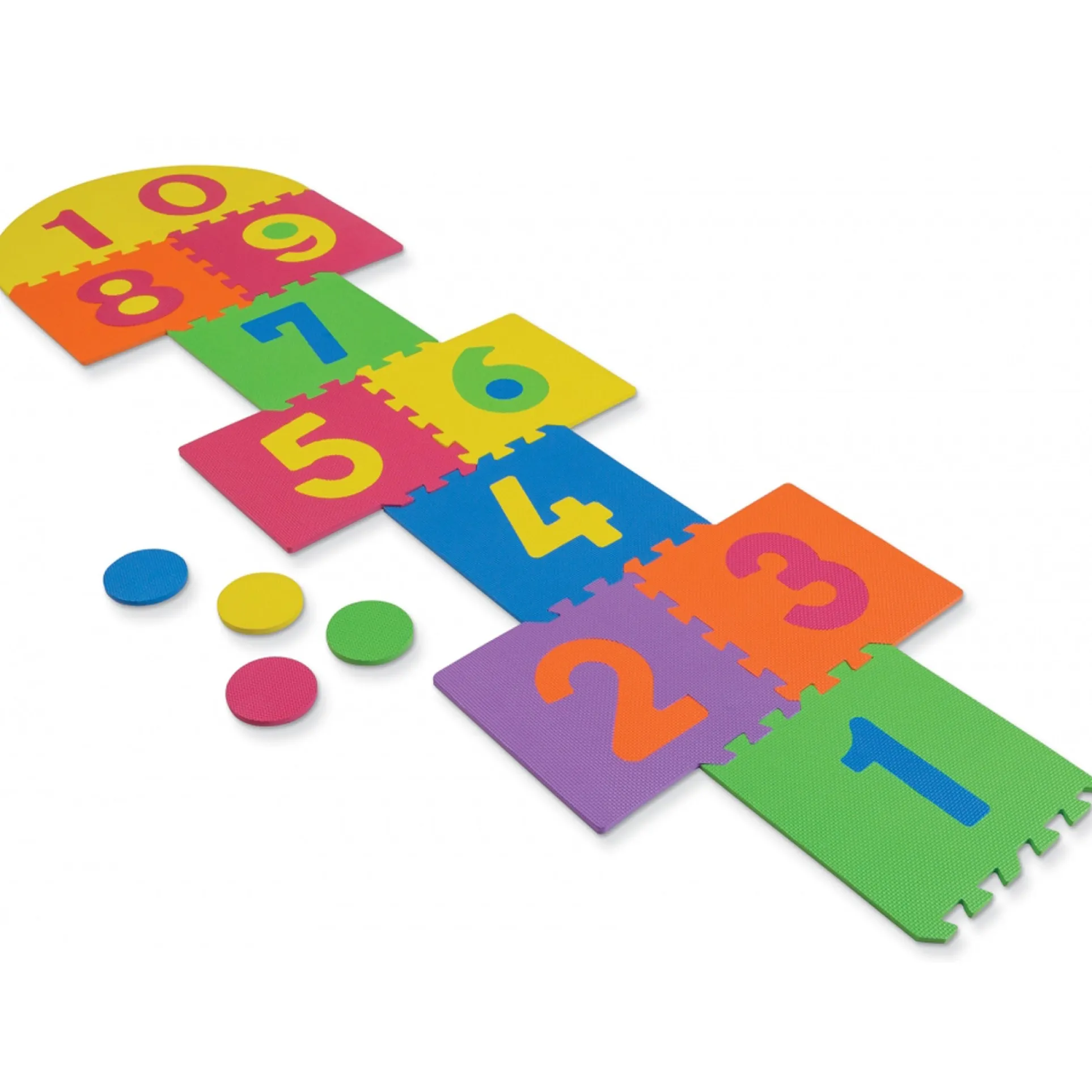 WonderFoam Hopscotch Play Mat Adventure, 26 Bright Pieces