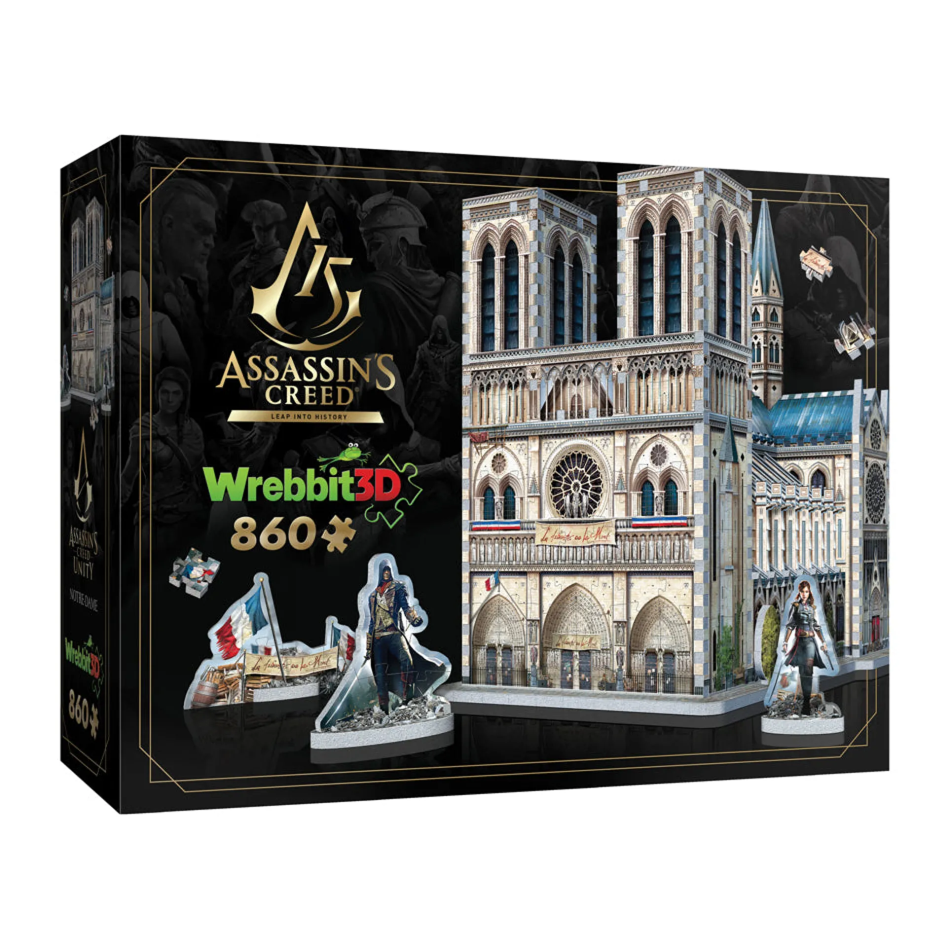 Wrebbit Assassin's Creed Unity Notre-Dame 3D Puzzle - 860 Piece Set