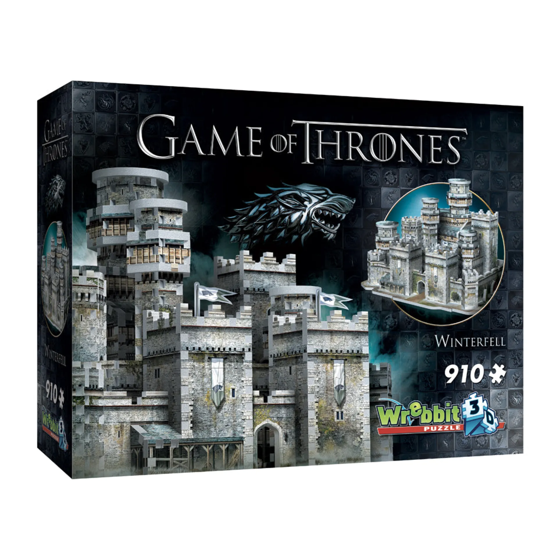 Wrebbit Game of Thrones Winterfell 3D Puzzle, 910 Pieces