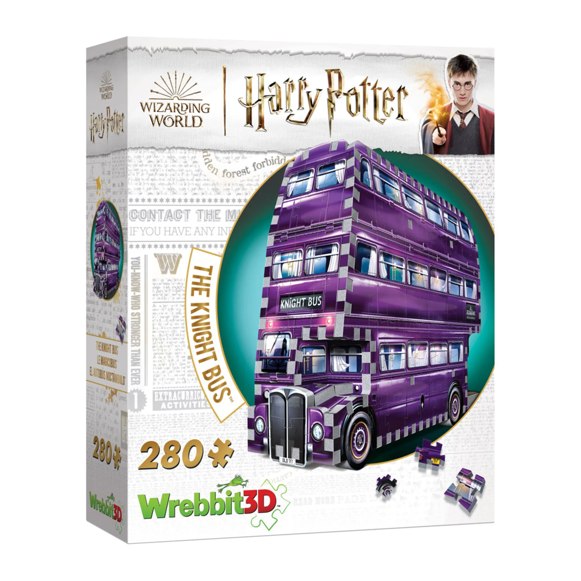 Wrebbit Harry Potter The Knight Bus 3D Puzzle - 280 pc