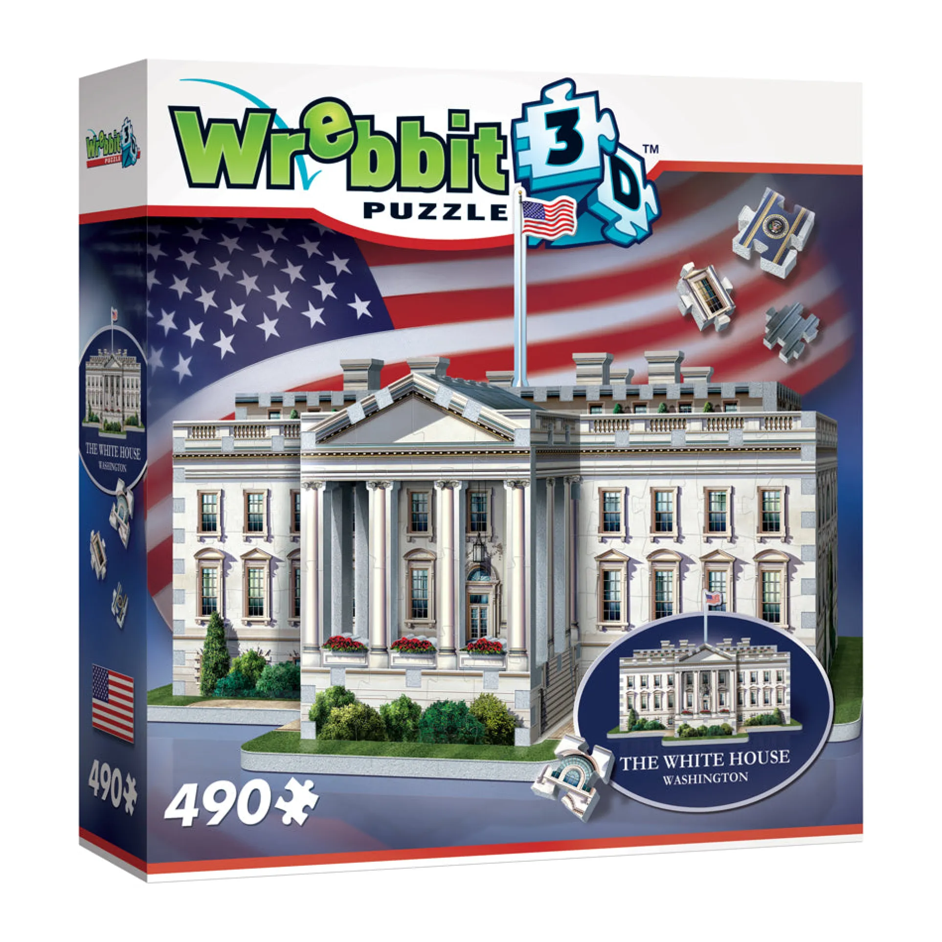 Wrebbit The White House 3D Foam Puzzle - 490 pc
