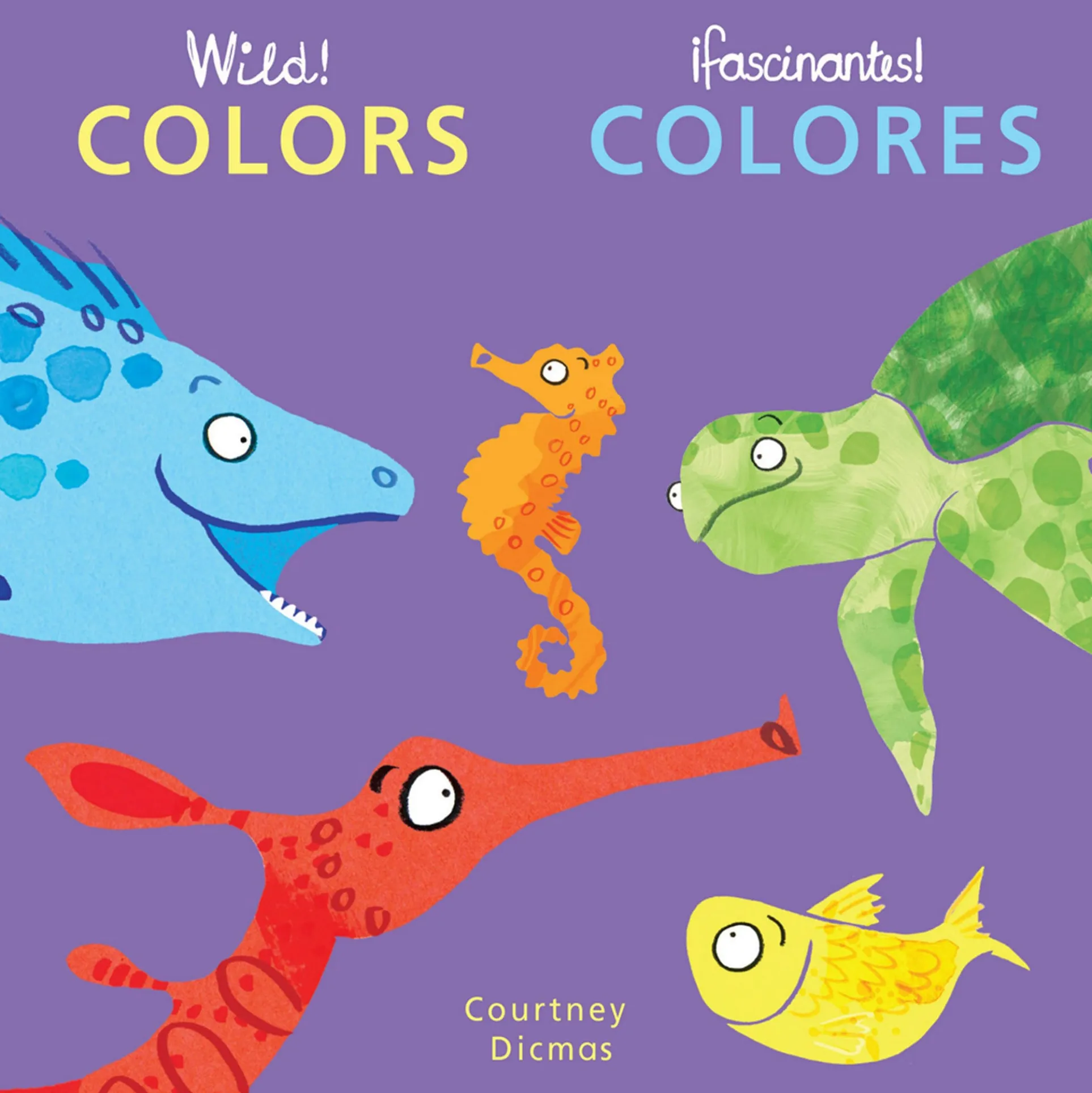 Wild! Concepts Bilingual Board Book Set by Courtney Dicmas, Set of 4
