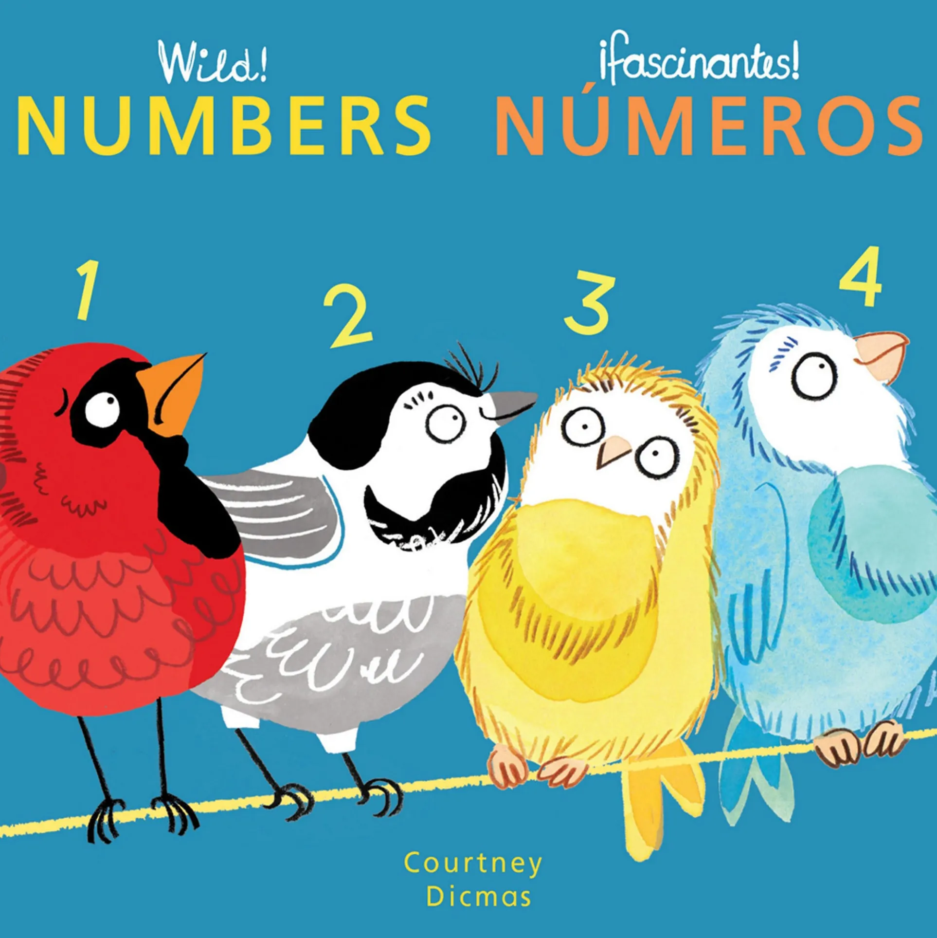 Wild! Concepts Bilingual Board Book Set by Courtney Dicmas, Set of 4