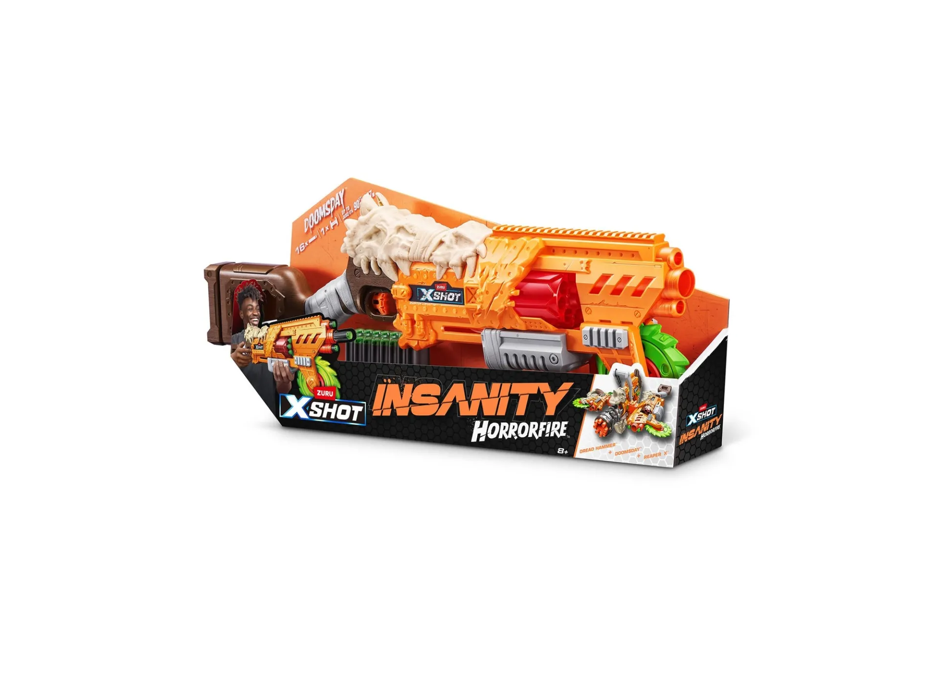 X-Shot Insanity Horrorfire Chainsaw with Spinning Saw Blade
