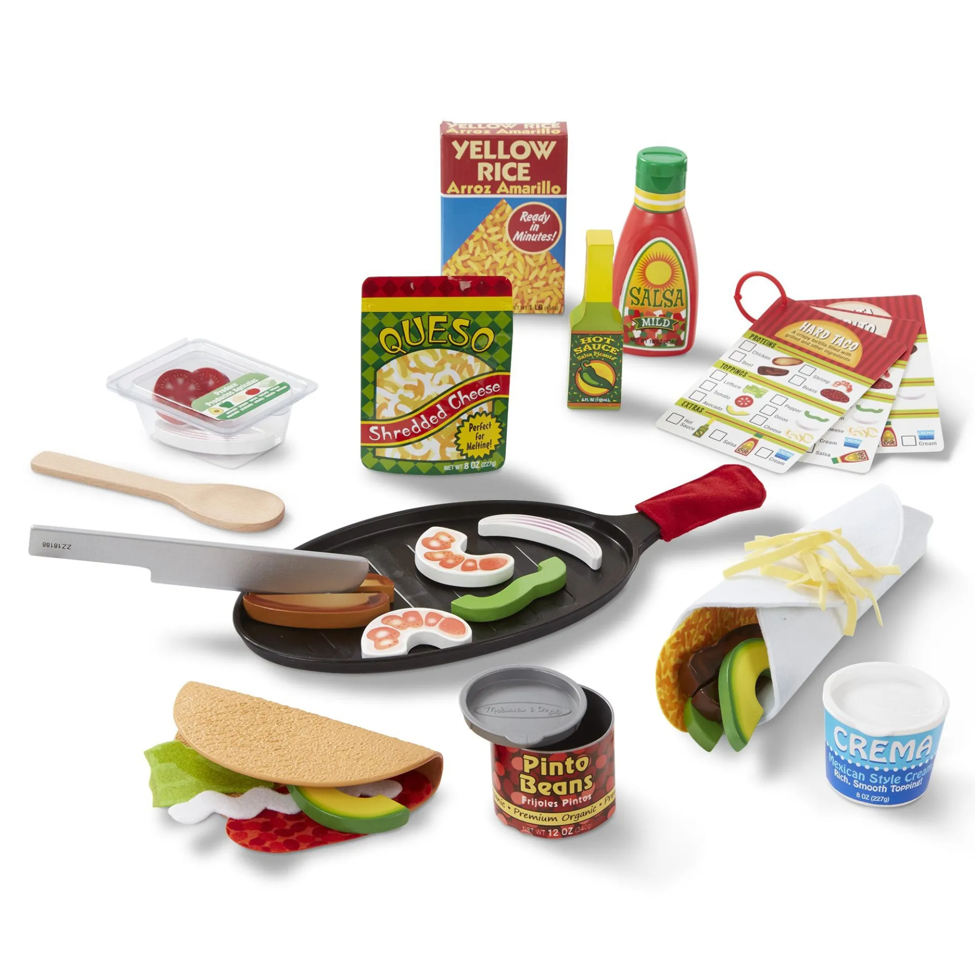 Melissa & Doug Fill & Fold Taco & Tortilla Set