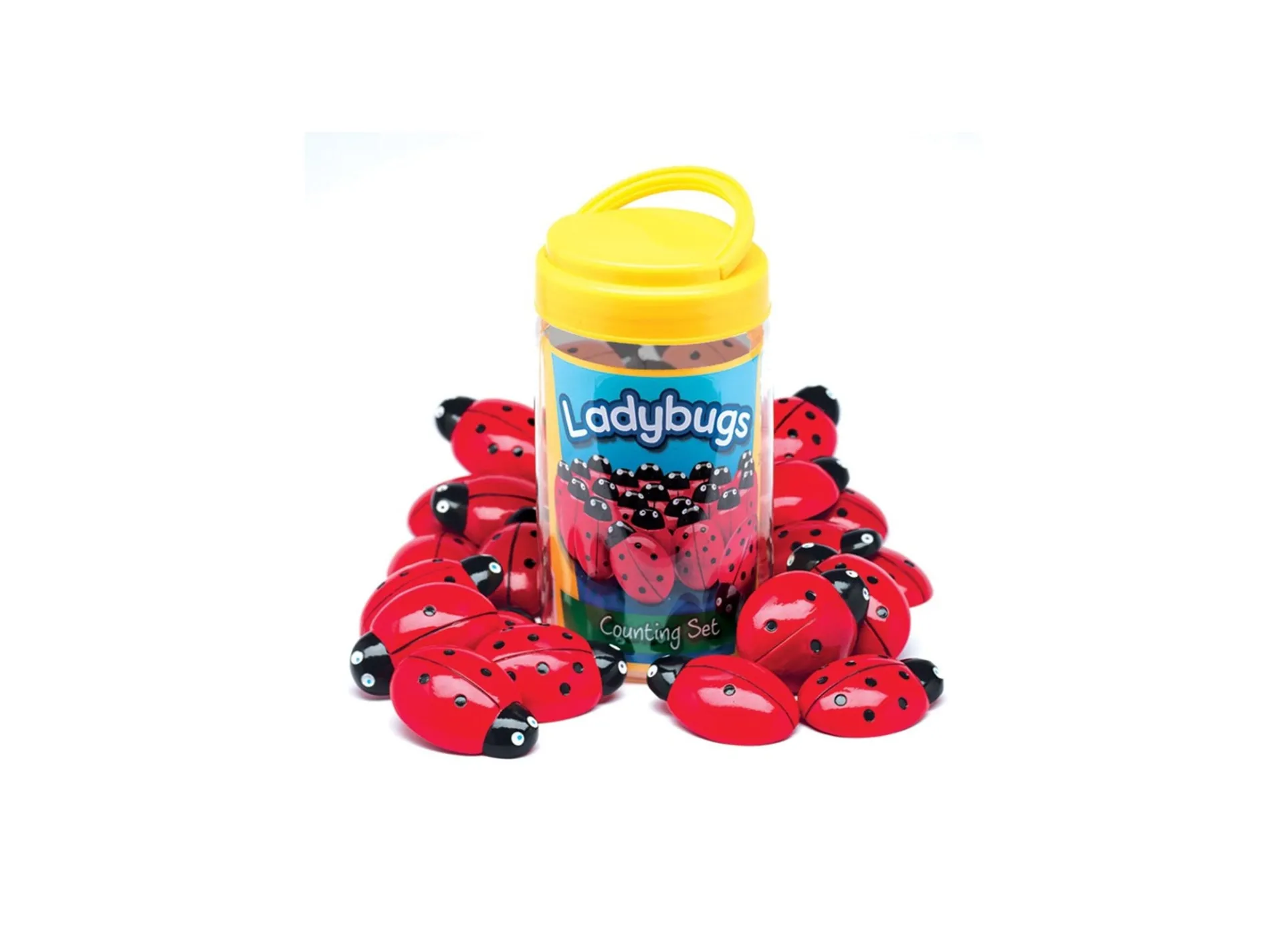 Yellow Door Educational Ladybug Counting Set - Colorful Math Learning Toy for Kids - Pack of 22