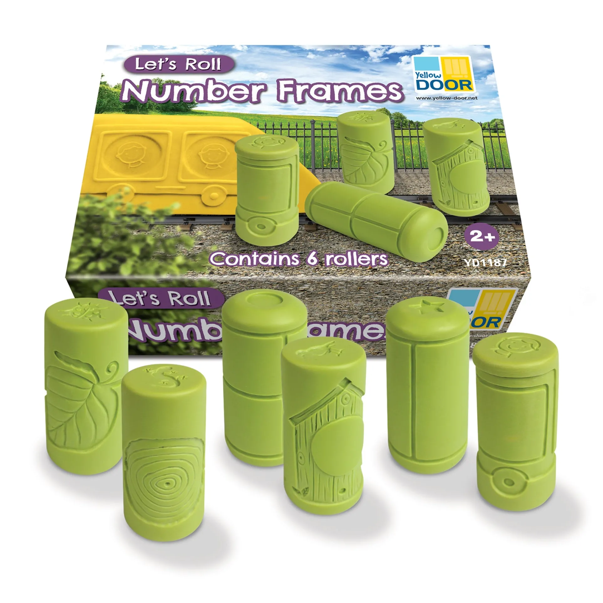 Yellow Door Let's Roll Number Frames - Interactive Counting Toy