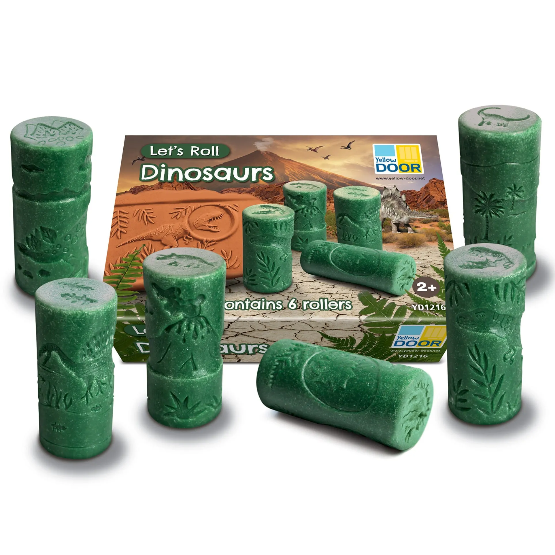 Yellow Door Let's Roll Dinosaurs Play Roller Set