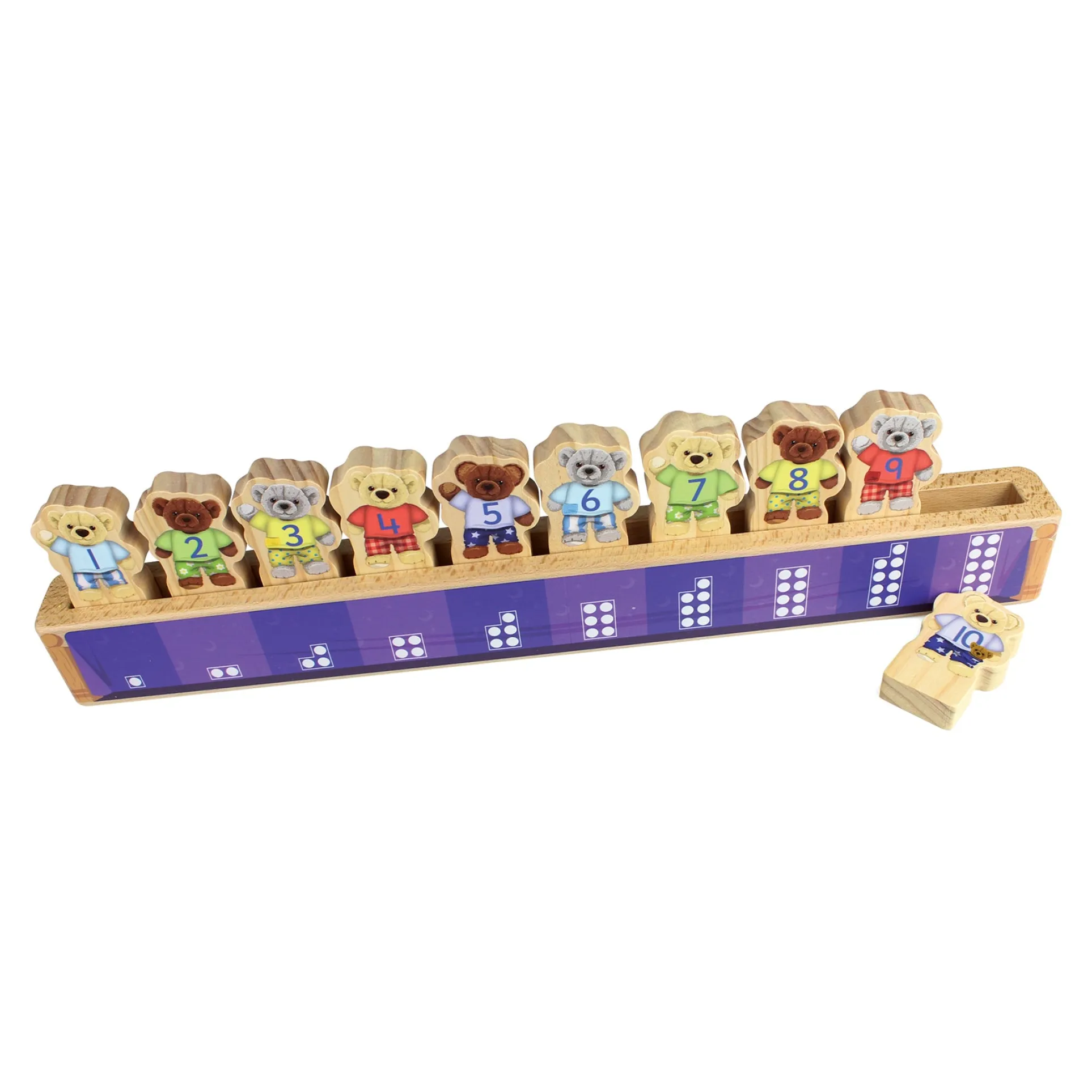 Yellow Door Ten in the Bed Number Line Activity Set - Multicolor