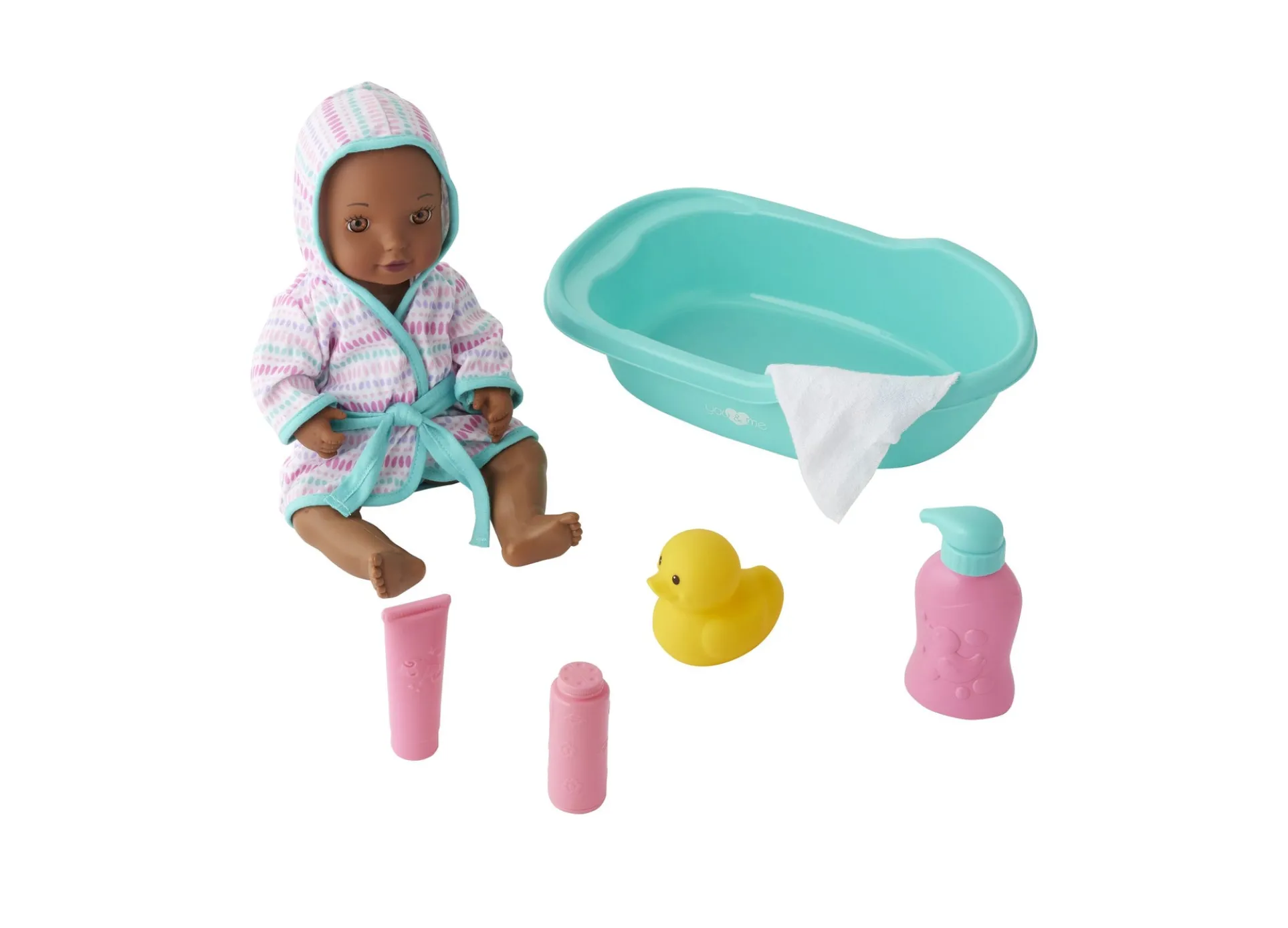 You & Me 12 inch Bath Time Baby Doll - Robed and Ready!
