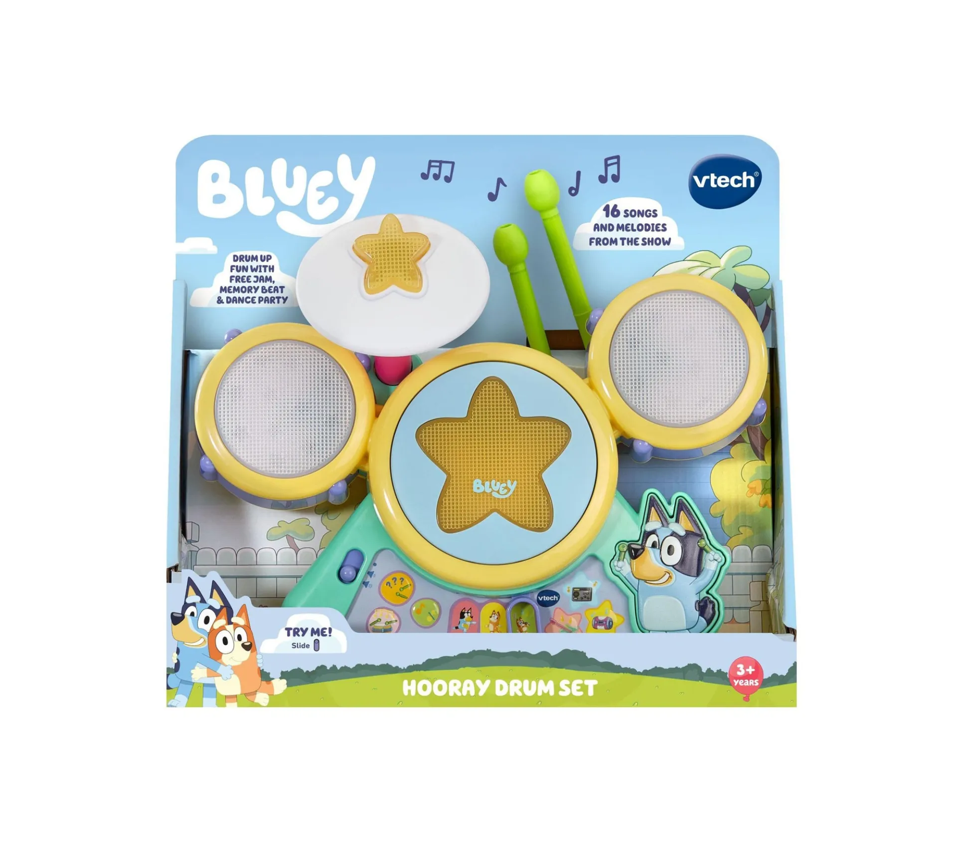 VTech Bluey Hooray Interactive Drum Set