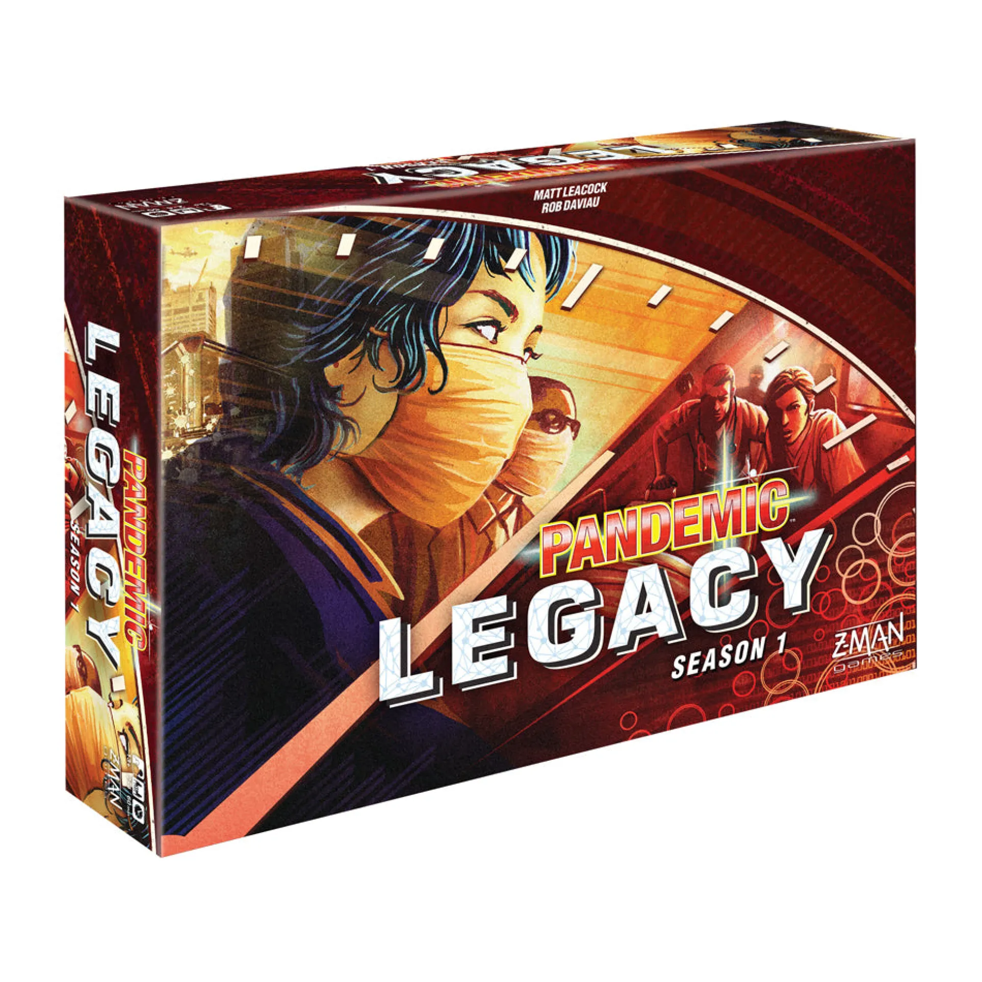 Z-Man Games Pandemic: Legacy Season 1 - Red Edition Cooperative Board Game