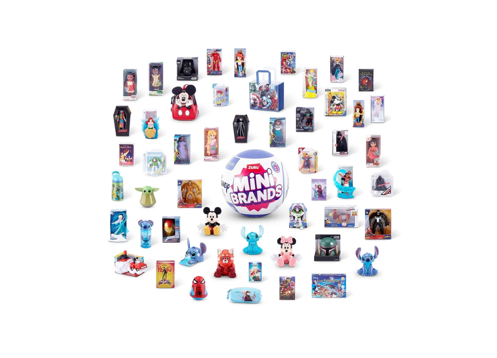 ZURU Mini Brands Disney Series 1 Mystery Blind Pack (Colors/Styles May Vary)